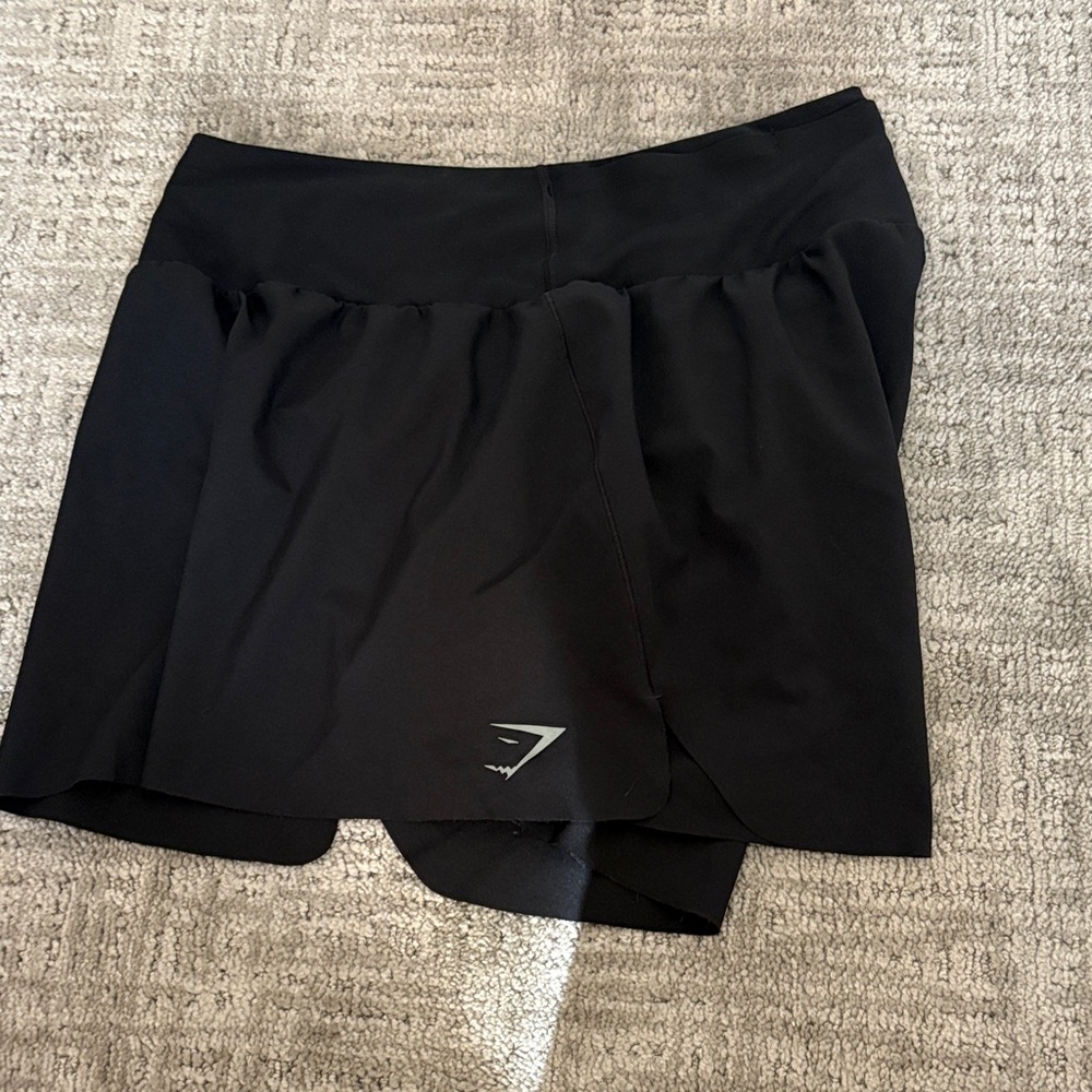 Gymshark Jet Black Women's Athletic Shorts - Picture 3 of 6